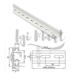 Jual RELL MCB 1F - DIN RAIL MCB ALUMUNIUM 1 FUNGSI 1 METER - REL MCB 1 ...