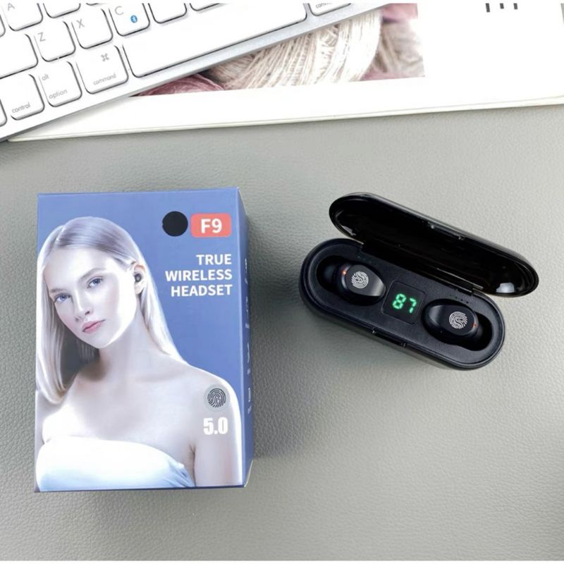 Jual Headset F9 TWS Wireless 5.0 | Shopee Indonesia