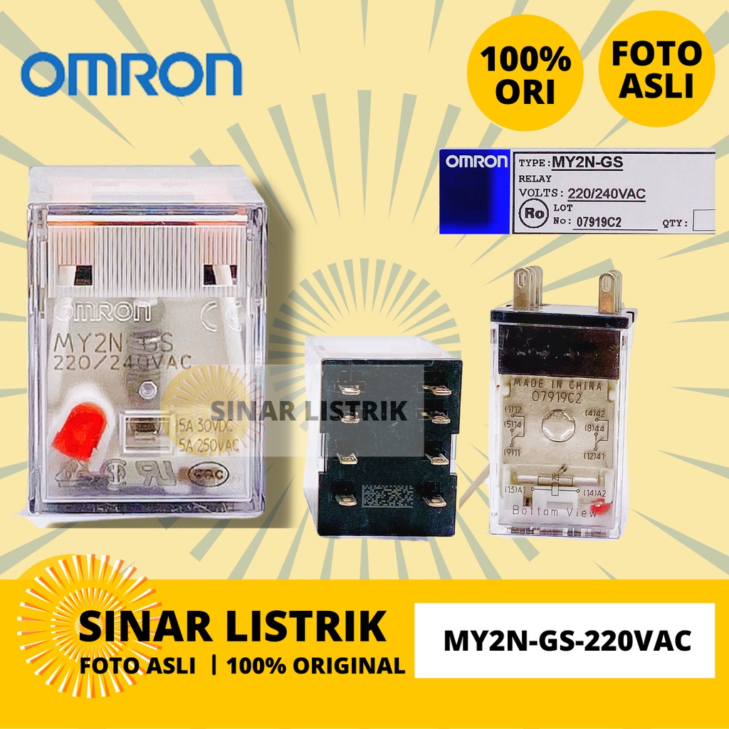 Jual Omron Relay My N Gs Vac My N Gs Vac Pin Shopee Indonesia