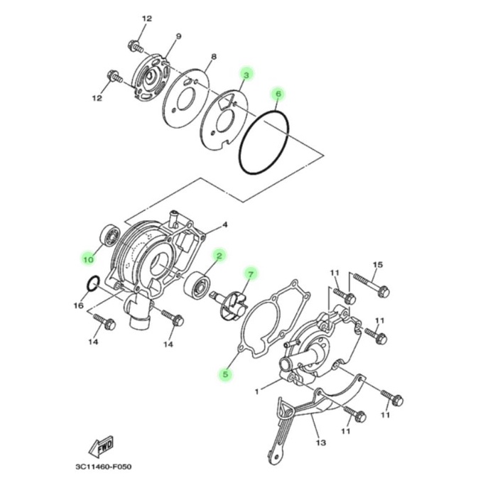 Jual Seal Water Pump Vixion Ori Yamaha Indonesia Shopee Indonesia