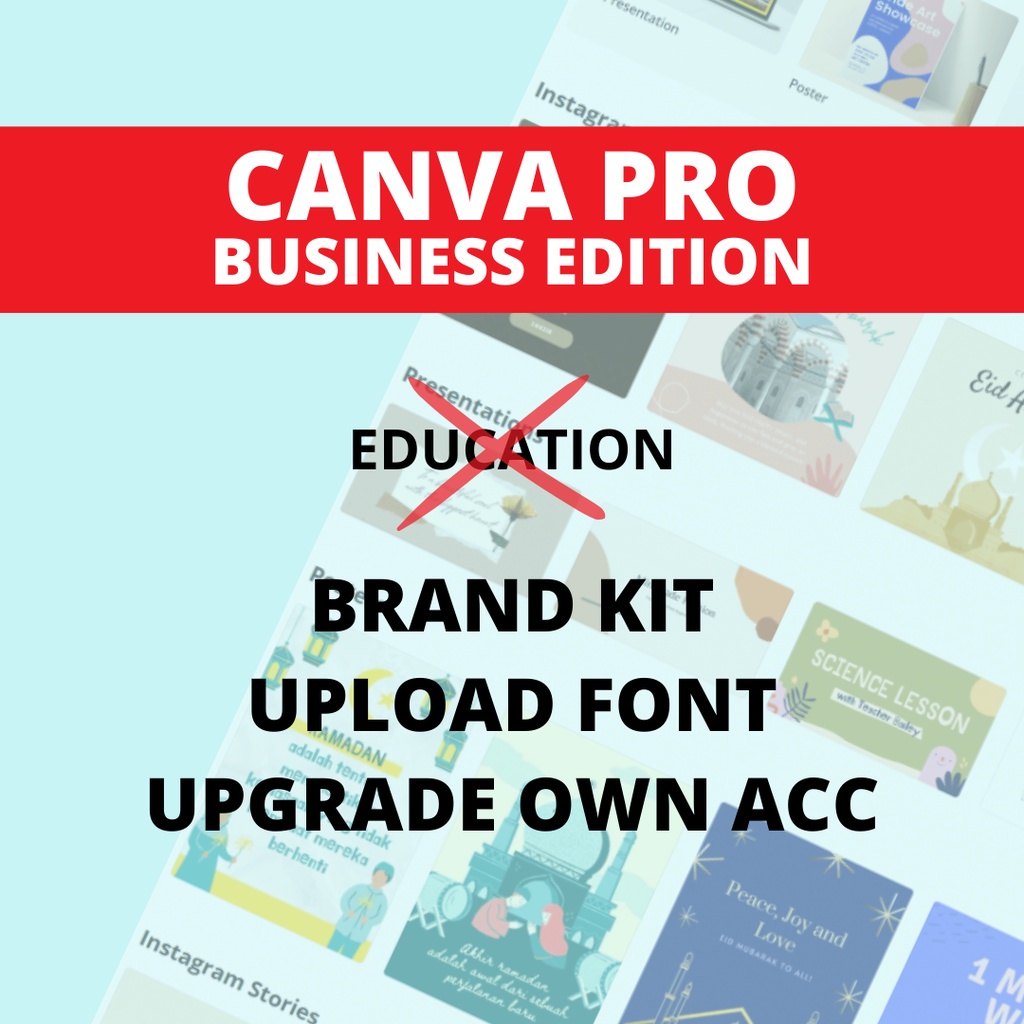 Jual Canva Pro BUSINESS VERSION Upgrade | Background Remove | Unlimited ...