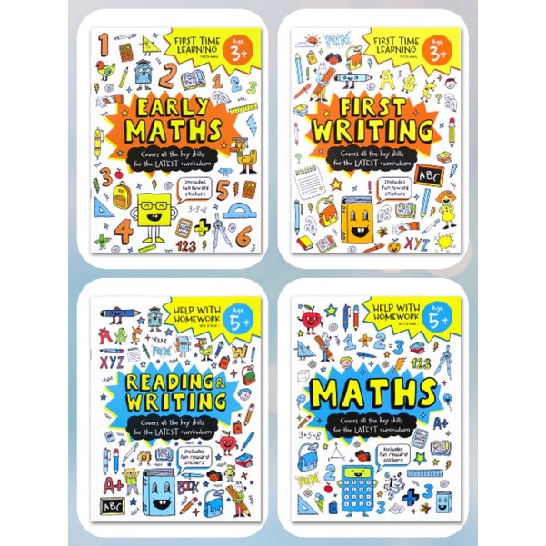 Jual First Time Learning Preschool Early Maths Workbook with Fun Reward ...
