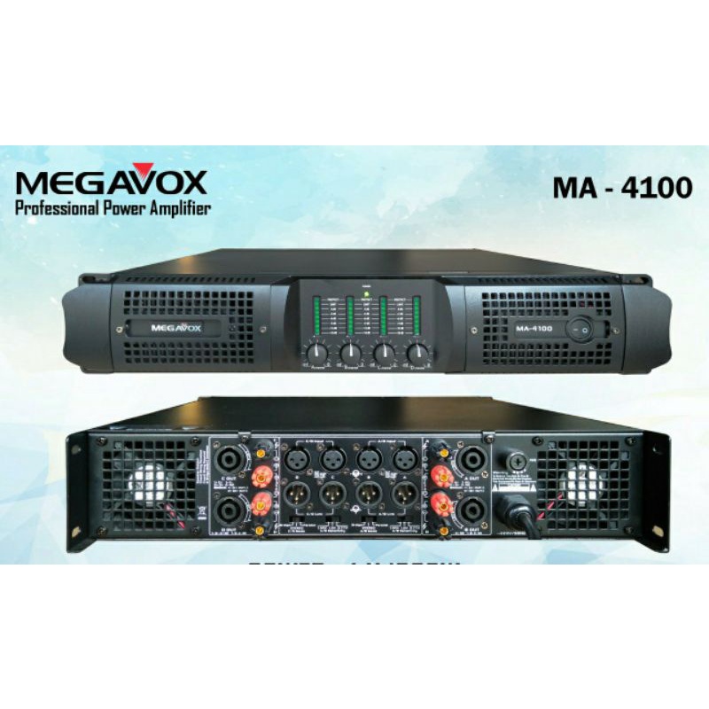 Jual POWER AMPLIFIER MEGAVOX MA4100 POWER AMPLI MEGAVOX MA 4100