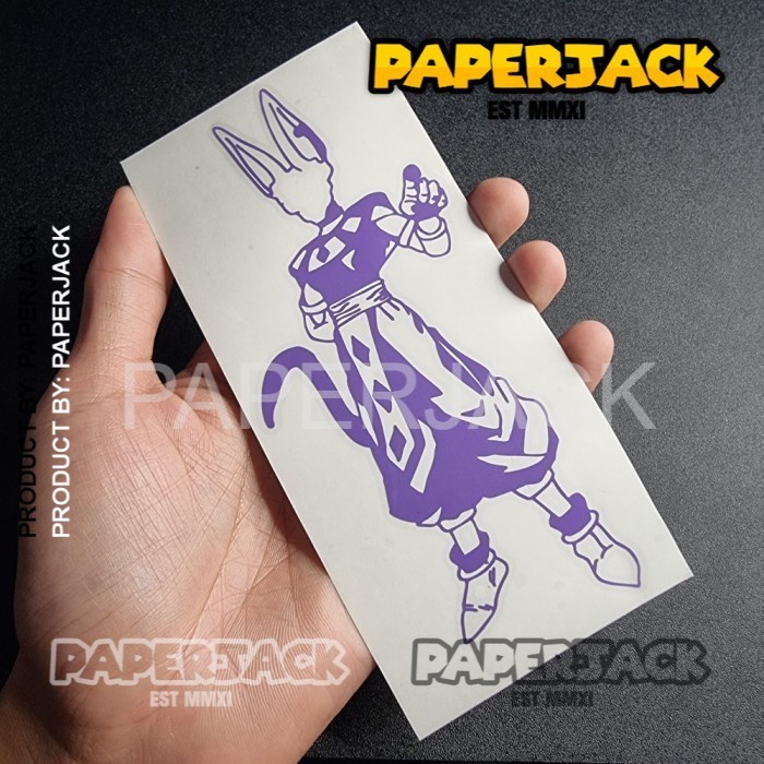 Jual [PROMO BUY3 GET1] STIKER ANIME BEERUS SAMA CUTTING AKSESORIS BODY ...