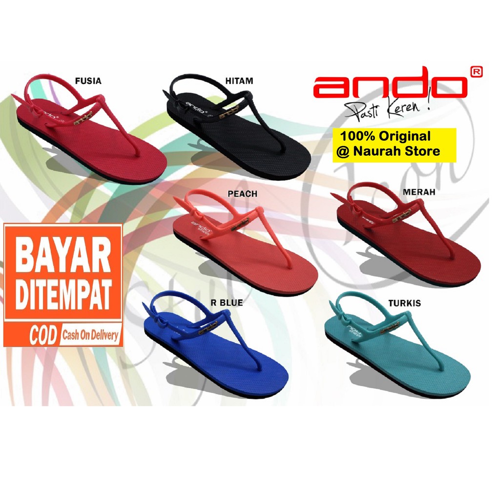 Jual Sendal Jepit Tali Ando Strappy 02 Original Kualitas Import Model ...