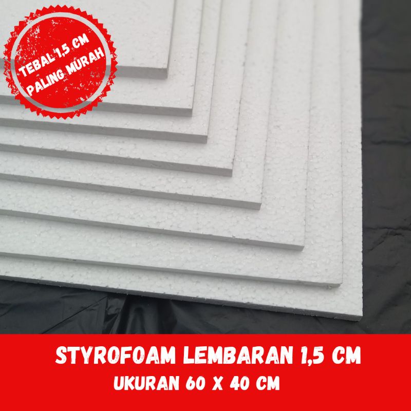 Jual Styrofoam Lembaran Cm Styrofoam Lukis Papan Styrofoam X Cm Shopee Indonesia