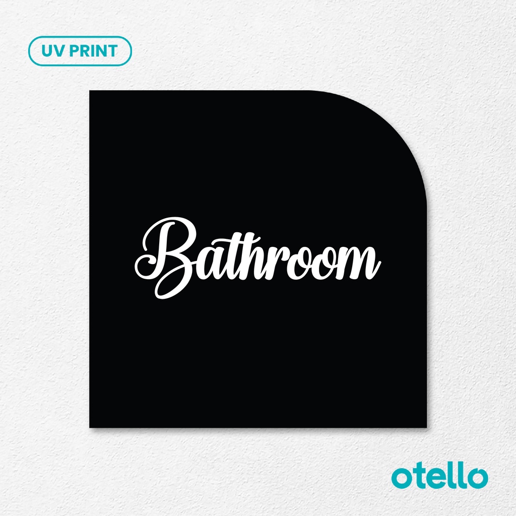 Jual Bathroom Sign Board Akrilik Tempel Signage Dinding Sticker Papan ...
