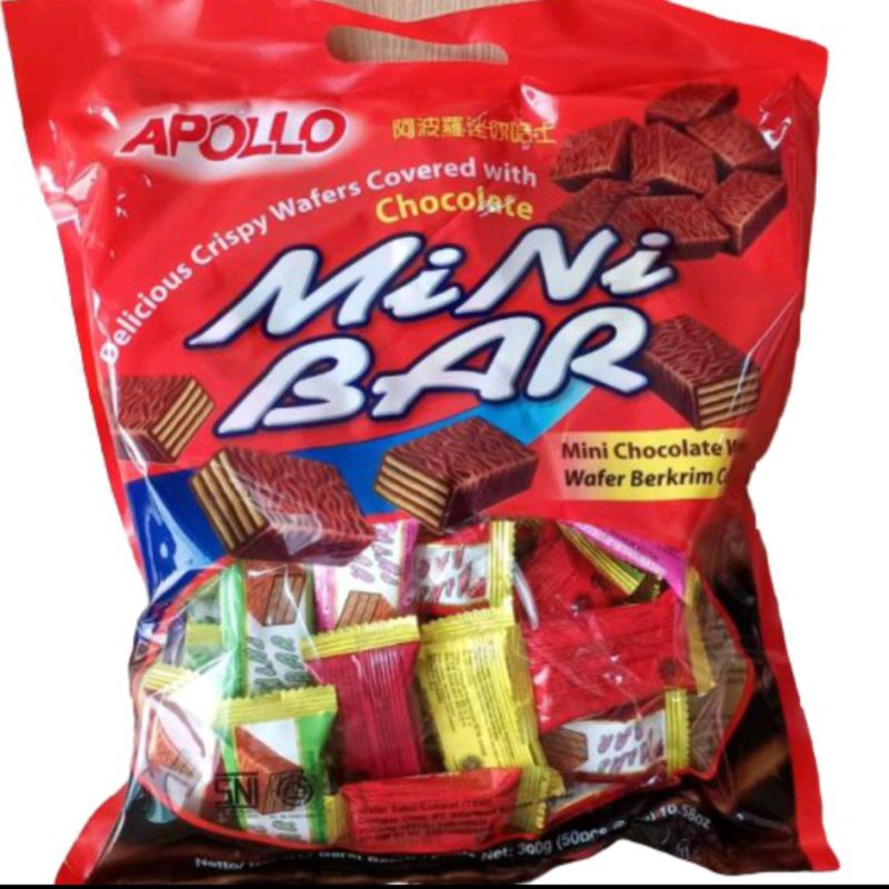 Jual Apollo Roka Biasa/ Mini Bar/ Twins / Pandan Susu/ Koko Isi 50'pcs ...