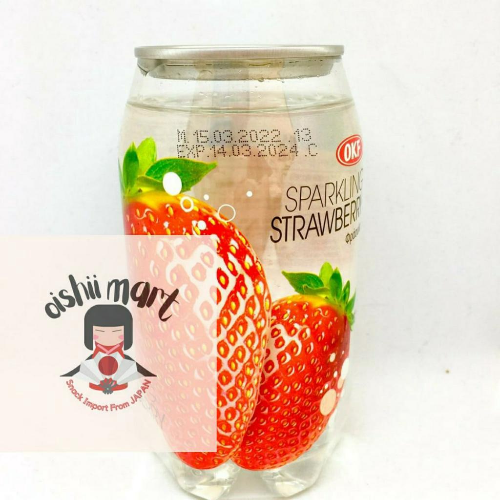 Jual Okf Sparkling Strawberry Can 350ml Minuman Korea Soda Strawberry Minuman Import