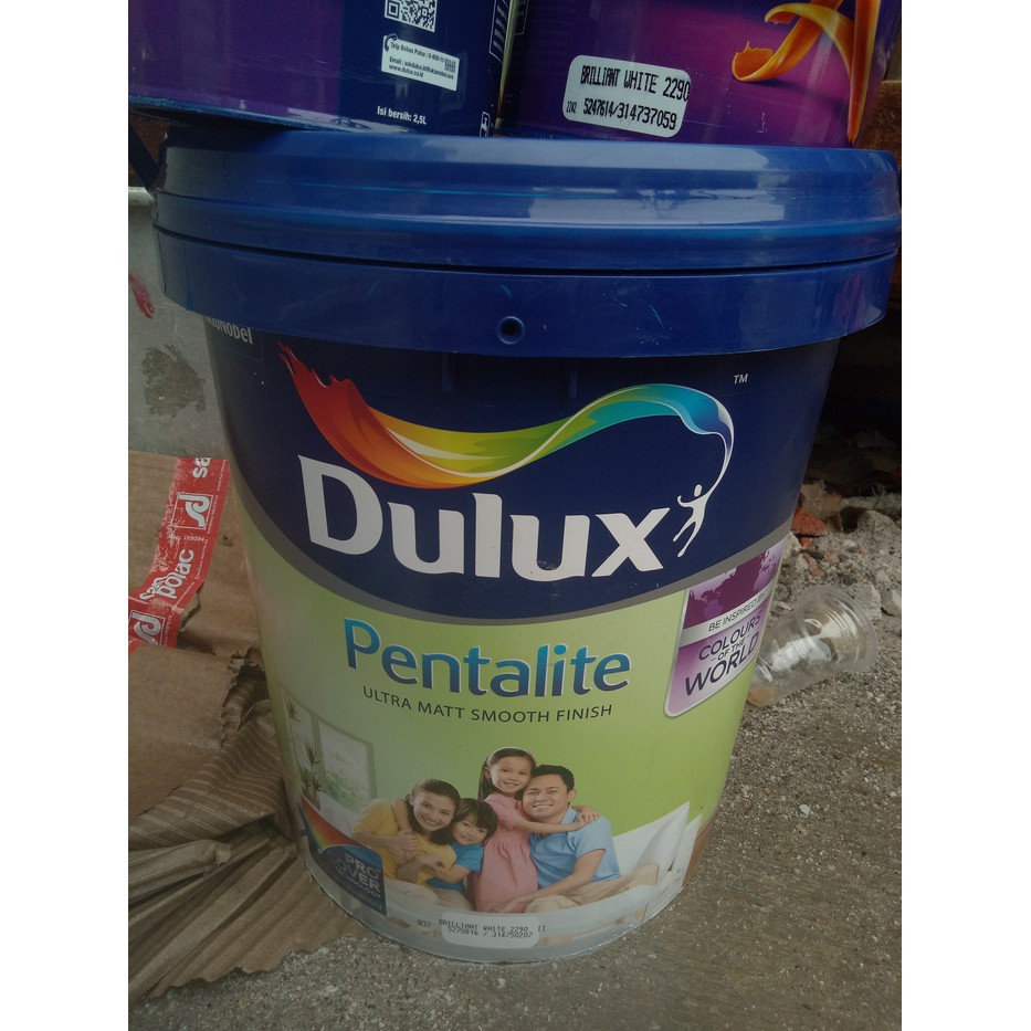 Jual Cat Tembok Interior Dulux Pentalite Warna 20 L Shopee Indonesia 6657