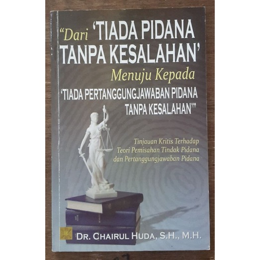 Jual Dari Tiada Pidana Tanpa Kesalahan Menuju Kepada Tiada ...