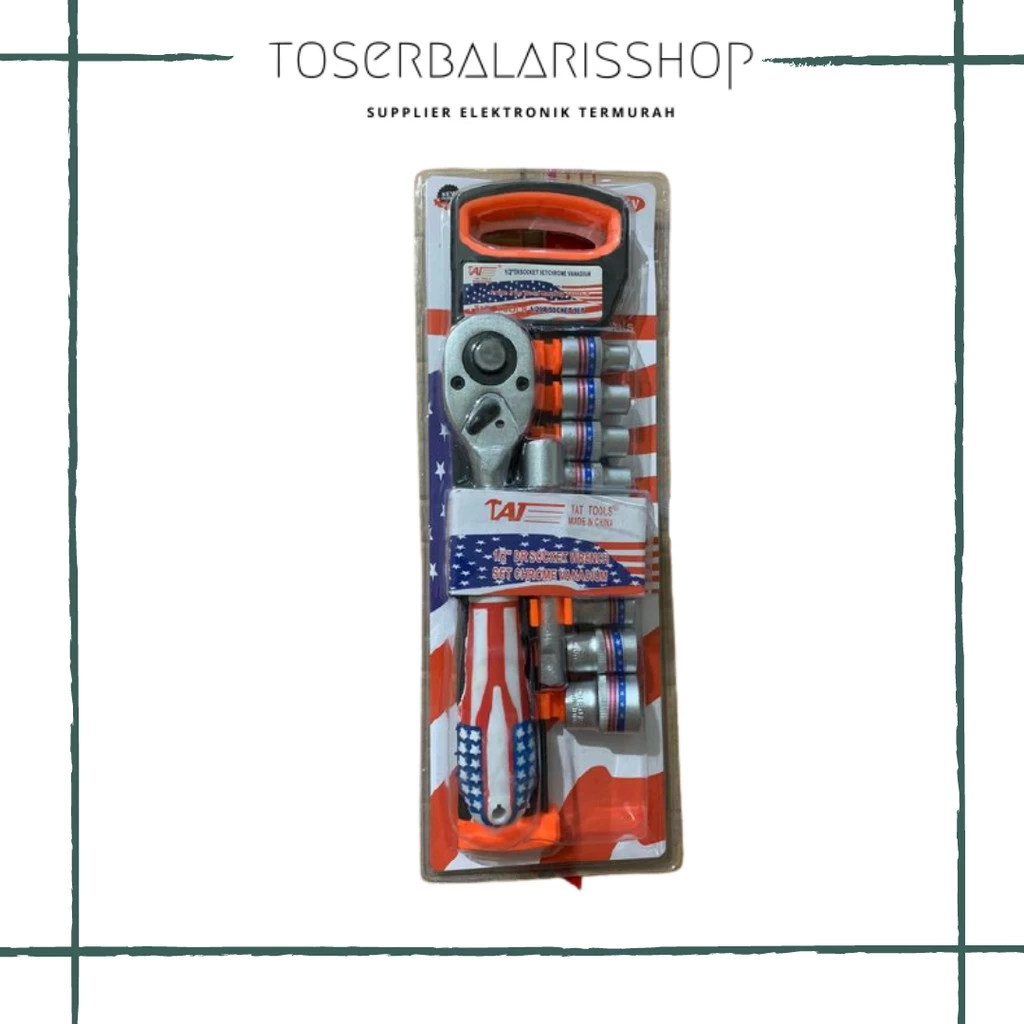 Kunci Sok Set 12 PCS / Kunci Shok Tat Tools INCH | AutoStock