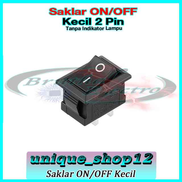 Jual Saklar On Off 2 Pin Kotak Kecil Non Indikator Lampu | Shopee Indonesia