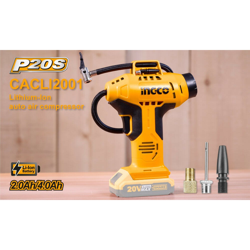 Jual Kompresor Mini / Pompa Angin Cordless INGCO CACLI2001 | Shopee ...