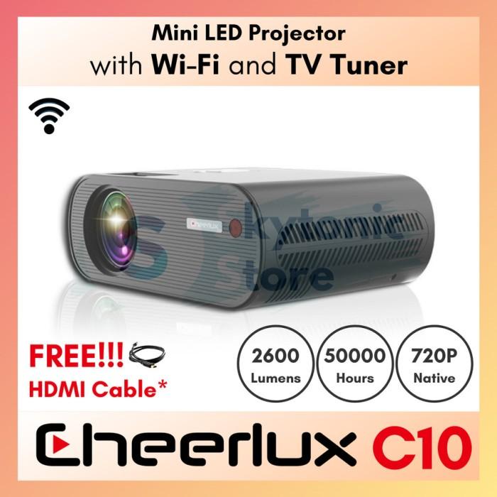 Jual Irled | Cheerlux C10 Wifi Tv Tuner - Mini Led Projector 2600 ...