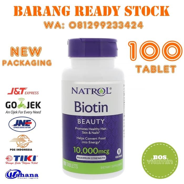 Jual Original Beauty Natrol Biotin Maximum Strength 10000 Mcg 100 Tablets Promo Shopee 3338