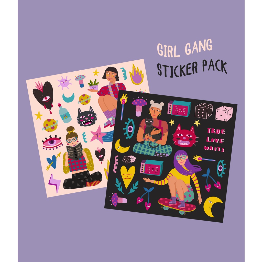 Jual Girl Gang Sticker Pack Shopee Indonesia