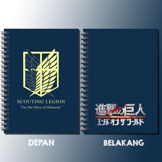 Jual NOTEBOOK / BUKU CATATAN / NOTEBOOK ATTACK ON TITAN/ AOT NOTEBOOK ...