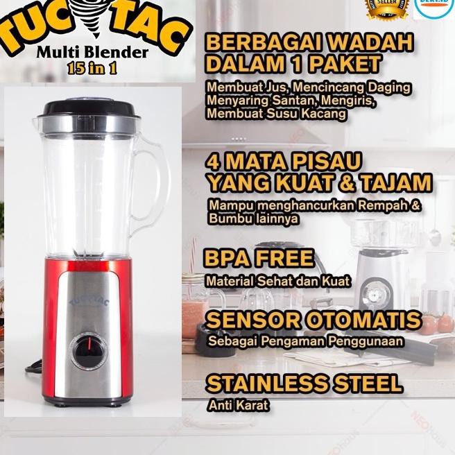 Jual Blender Tuc Tac 15 In 1 ORIGINAL Blender Smoothies Juicer Blender Blender