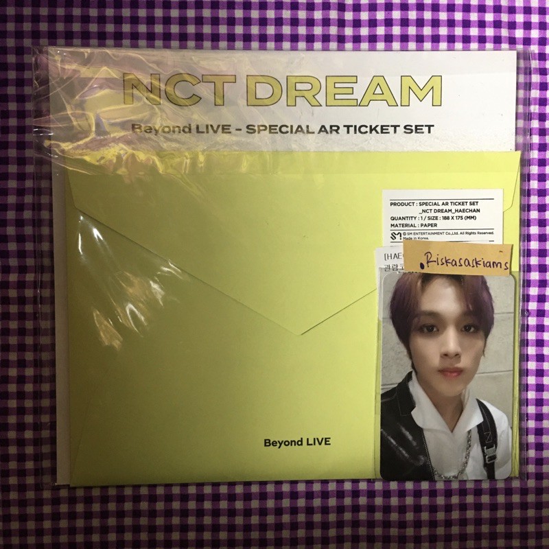 Beyond LIVE ARチケット ヘチャン まとめ売り Jual SPECIAL AR TICKET SET BEYOND LIVE NCT DREAM HAECHAN | Shopee