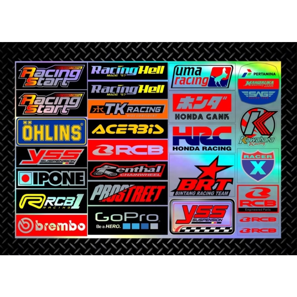 Jual STICKER RACING / STIKER PACK / STIKER MOTOR / STICKER BALAP ...