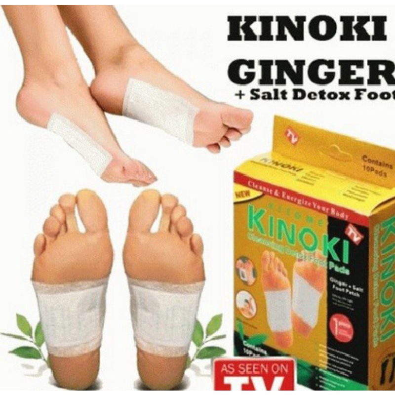 Jual DHIOSHOPI - 1 box isi 10 KINOKI Detox Foot Gold Original CHINA 100 ...