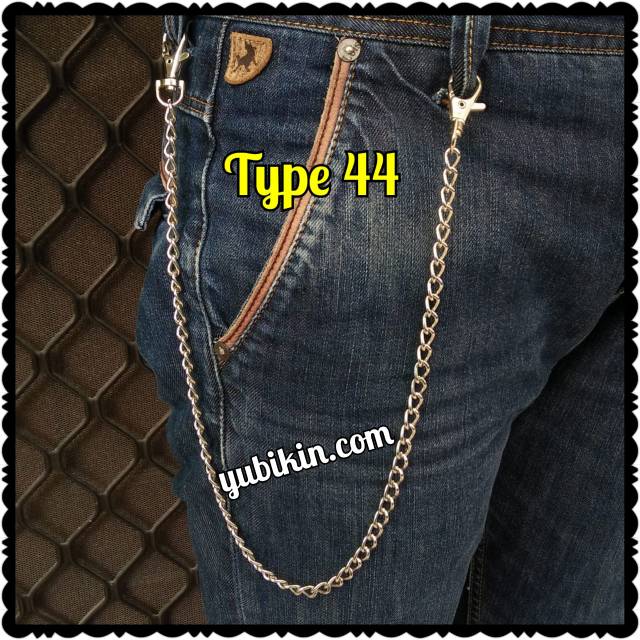 Jual 1 Piece Type 44 Rantai Dompet Celana Fashion Chain Model Ulir Besi ...