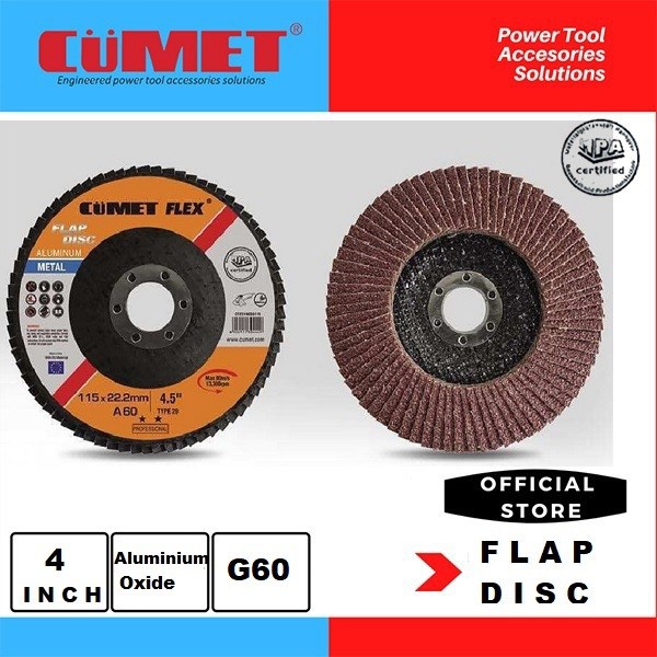 Jual Flap Disc / Amplas Tumpuk 4" / Mata Gerinda Poles Besi Kayu Grit 60, 80, 100, 120 Shopee