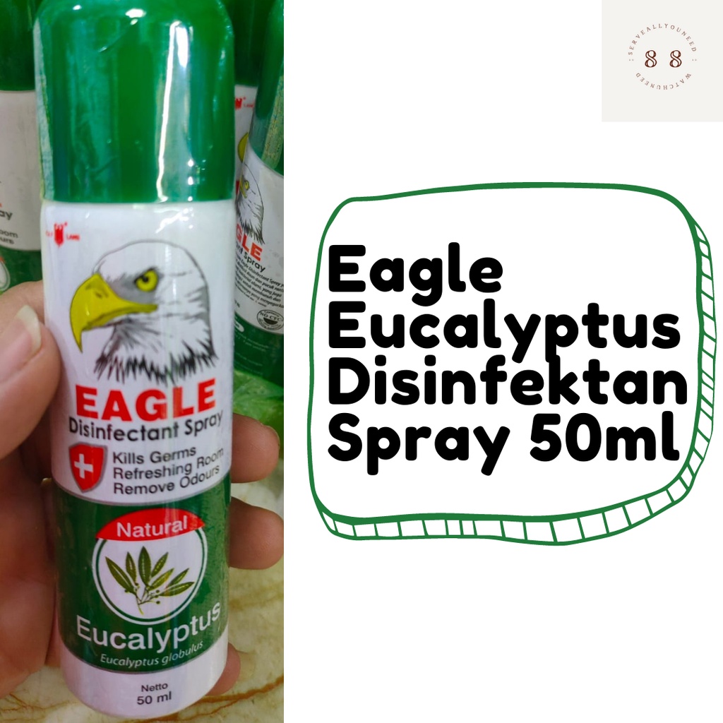 Jual Disinfektan Eagle Eucalyptus Disinfectant Spray 50ml | Shopee ...