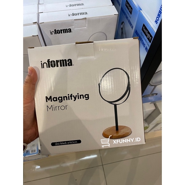 Jual INFORMA MAGNIFYING MIRROR (CERMIN KACA MAKE UP BULAT & KOTAK ...
