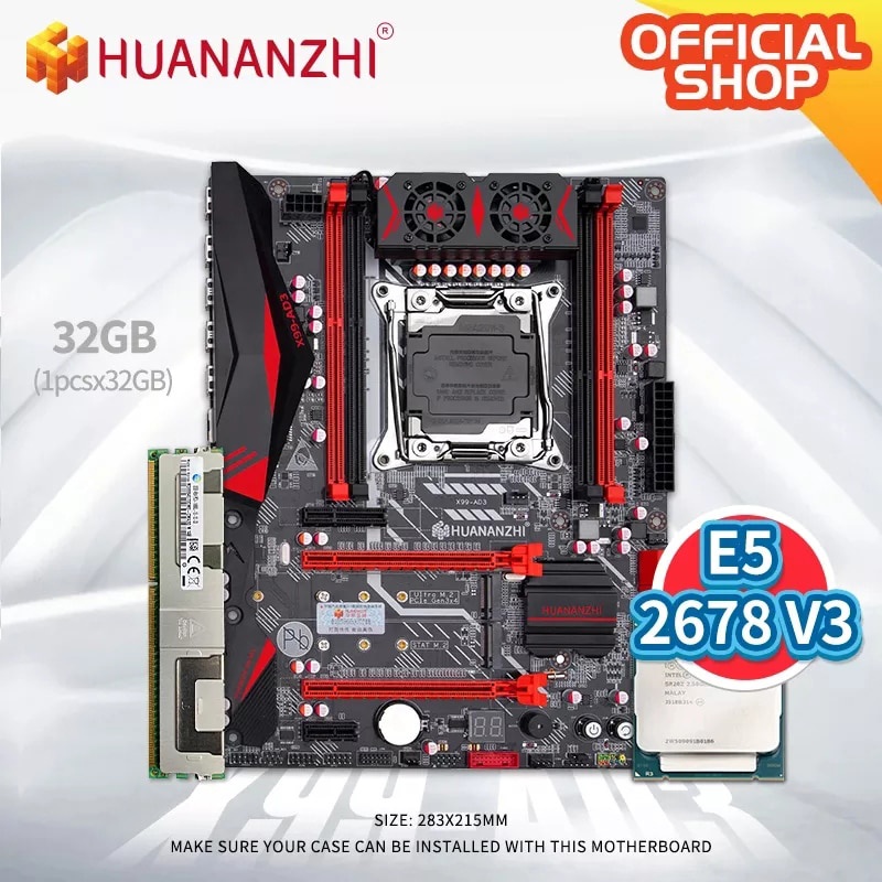 Jual Preorder Huananzhi X99 Ad3 Rev3 0 X99 Motherboard With Intel Xeon