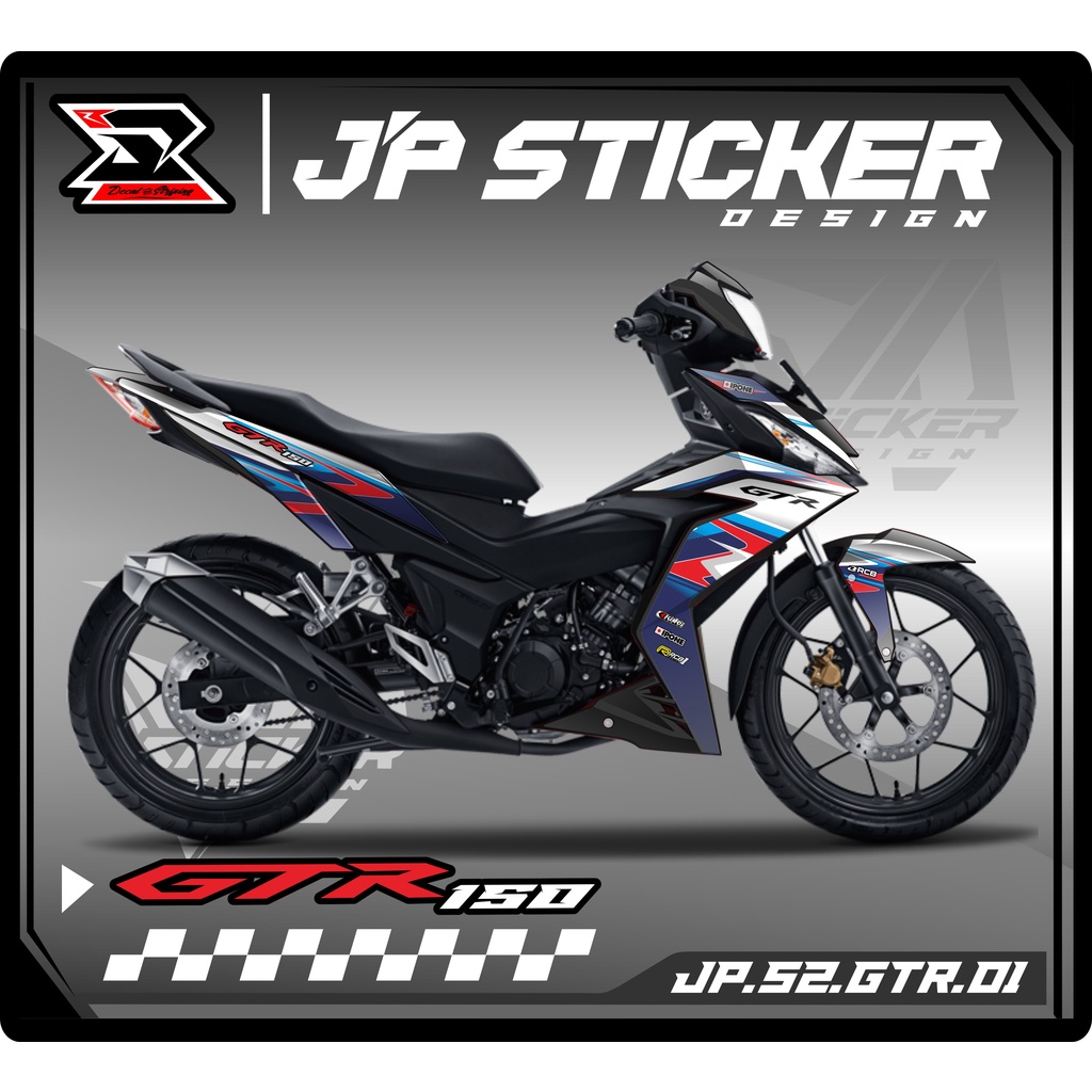 Jual GTR Sticker Striping GTR 150 - Stiker Motor Honda SUPRA GTR 150 ...