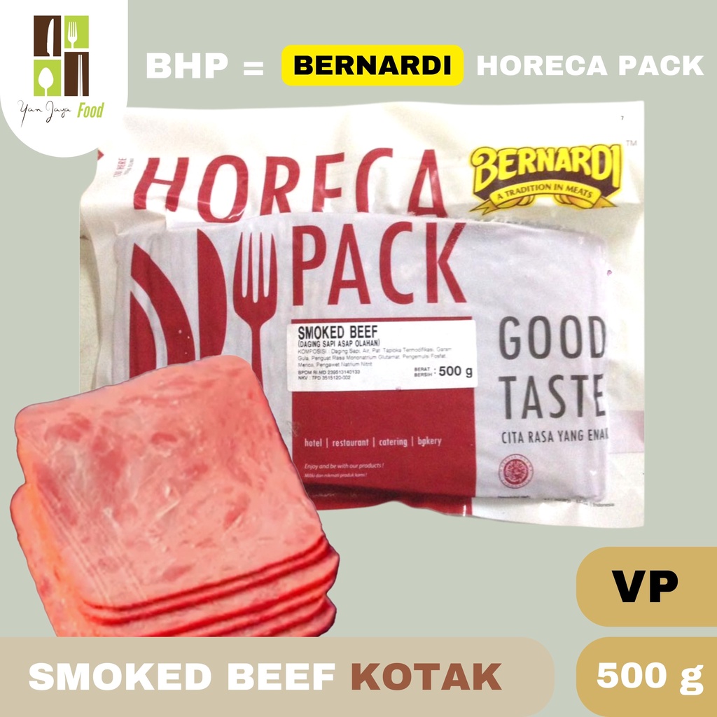 Jual Bernardi Horeca Pack Smoked Beef Kotak [500g] Shopee Indonesia