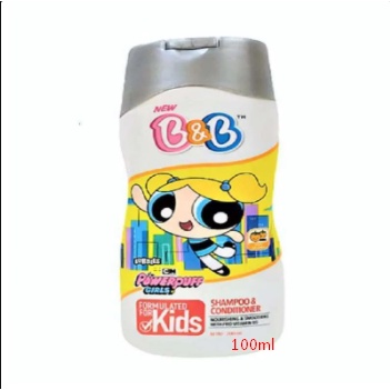 Jual B&B Kids Shampo & Conditioner Bubble Powerpuff Girls Orange 100ml ...