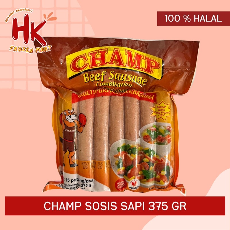 Jual Champ Sosis Sapi 375gr (beef sausages belfoods kanzler) HK Frozen ...