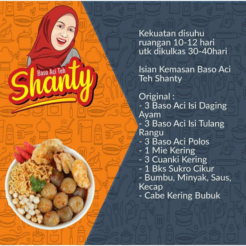 Jual Baso Aci Teh Shanty Viral Original Punya Shanty Denny Cagur Ready