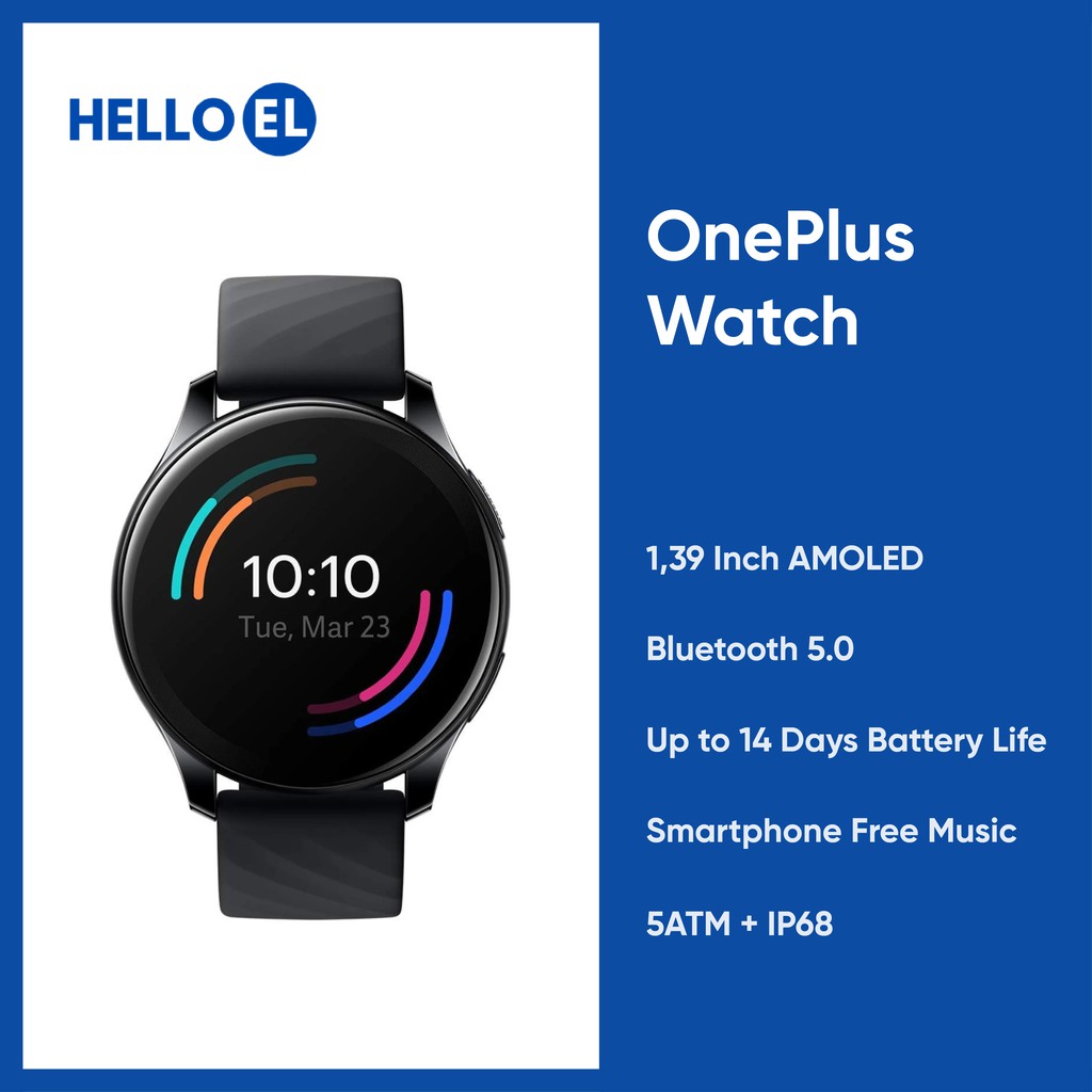 [Baca Deskripsi] DP Oneplus Watch 4GB AMOLED Display with Bluetooth  Smart Watch Smartwatch