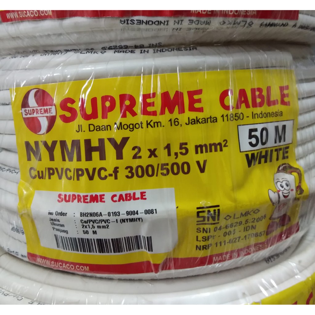 Jual Kabel Supreme Nym Hy Serabut X Meteran Kabel Listrik