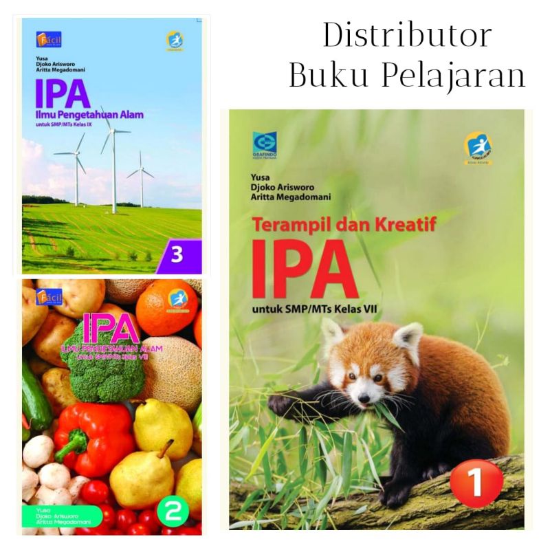 Jual Bintang Indonesia Jakarta - Buku Pelajaran IPA Kelas 1,2,3 SMP/MTs ...