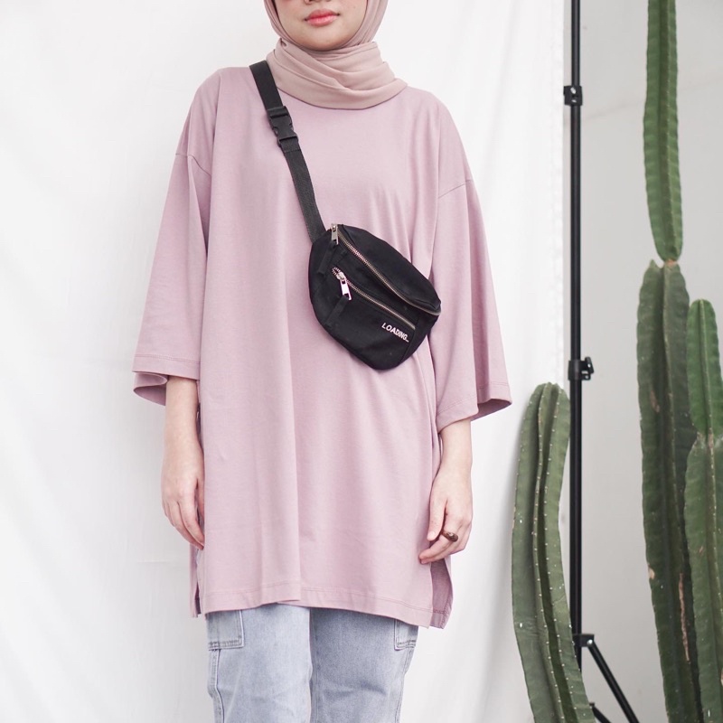 Jual Bymeldev Basic Oversized Top Kaos Polos Busui NonBusui Hijab ...