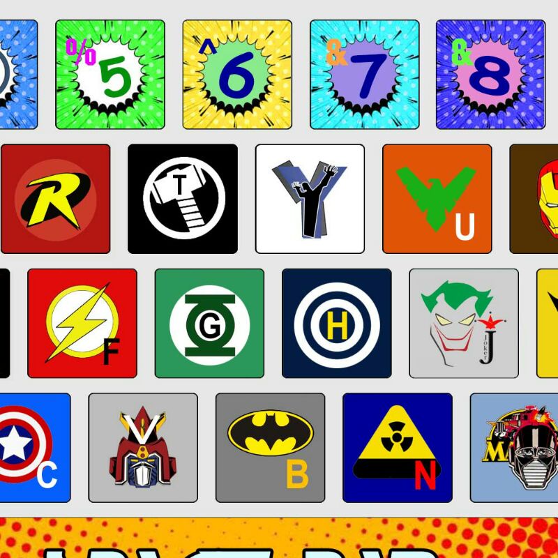 Jual stiker keyboard super hero komik untuk mac | Shopee Indonesia
