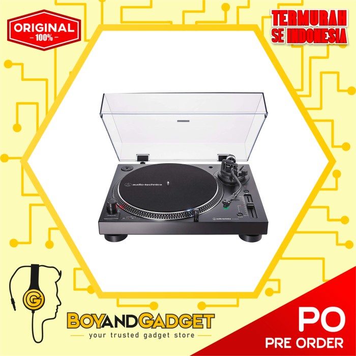 Jual Audio-Technica AT-LP120XBT-USB-BK Wireless Direct-Drive Turntable ...