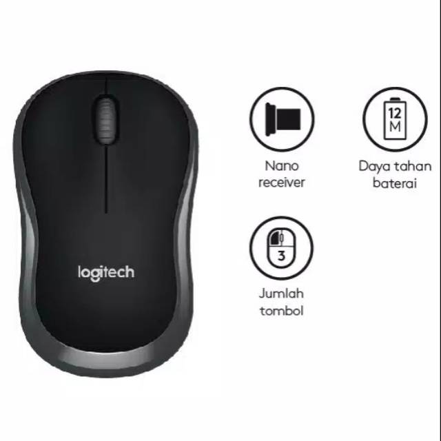 Jual Mouse Wireless Logitech B175 Original | Shopee Indonesia