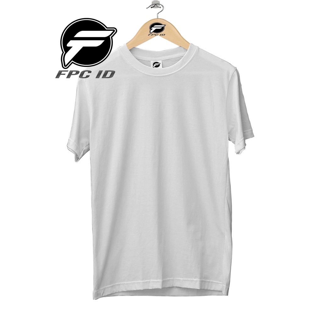 Jual Kaos Polos Putih Original Cotton Combed 30s Pakaian Distro Jumbo