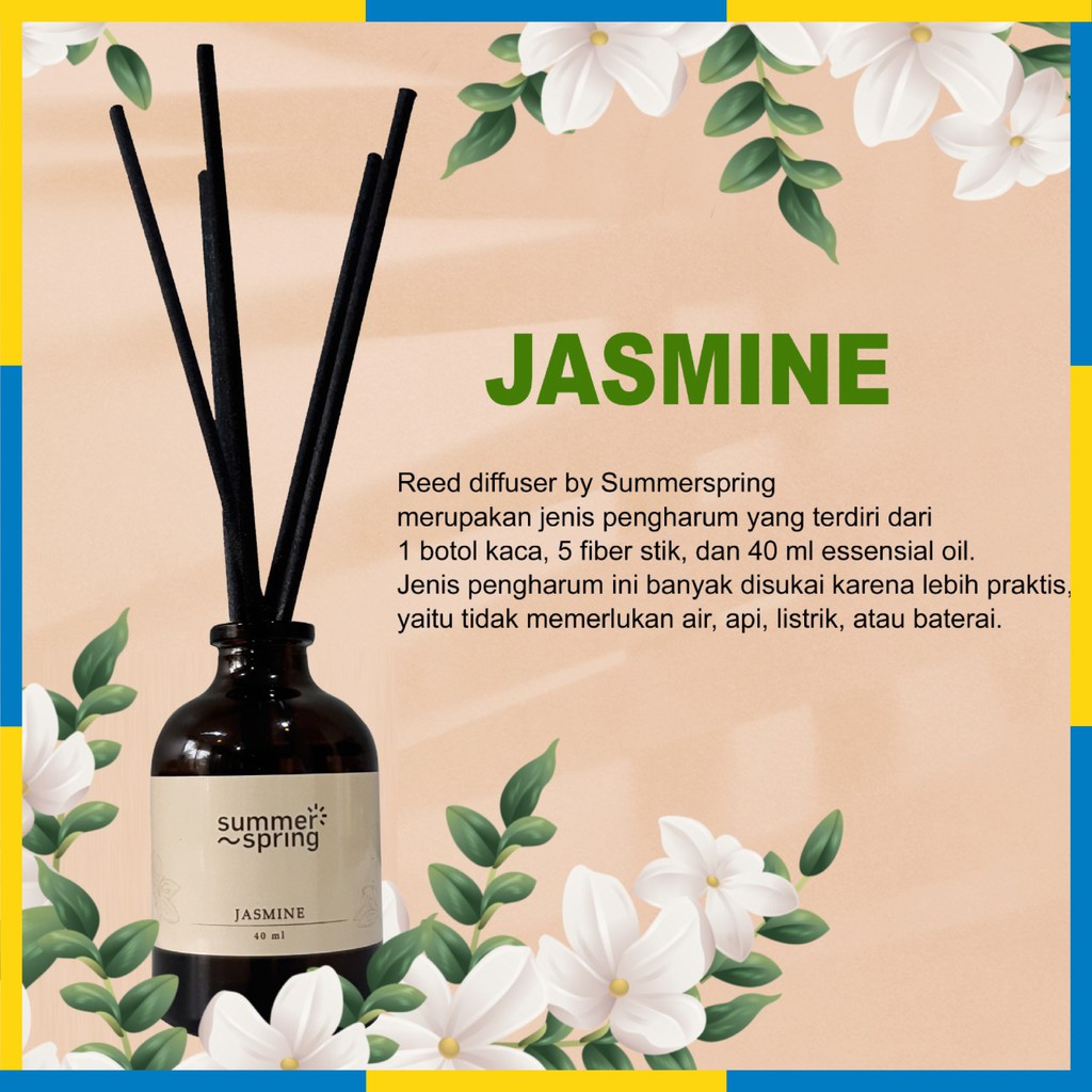 Jual Summer Spring Reed Diffuser Pengharum Pewangi Parfum Ruangan