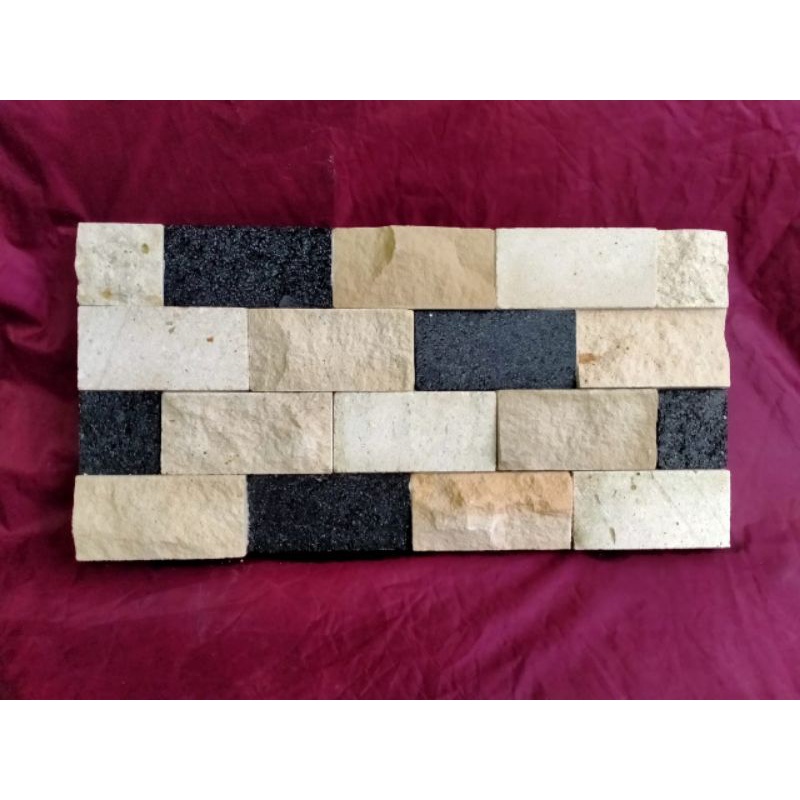 Jual wallcladding batu alam dinding mozaik paras candi timbul tenggelam