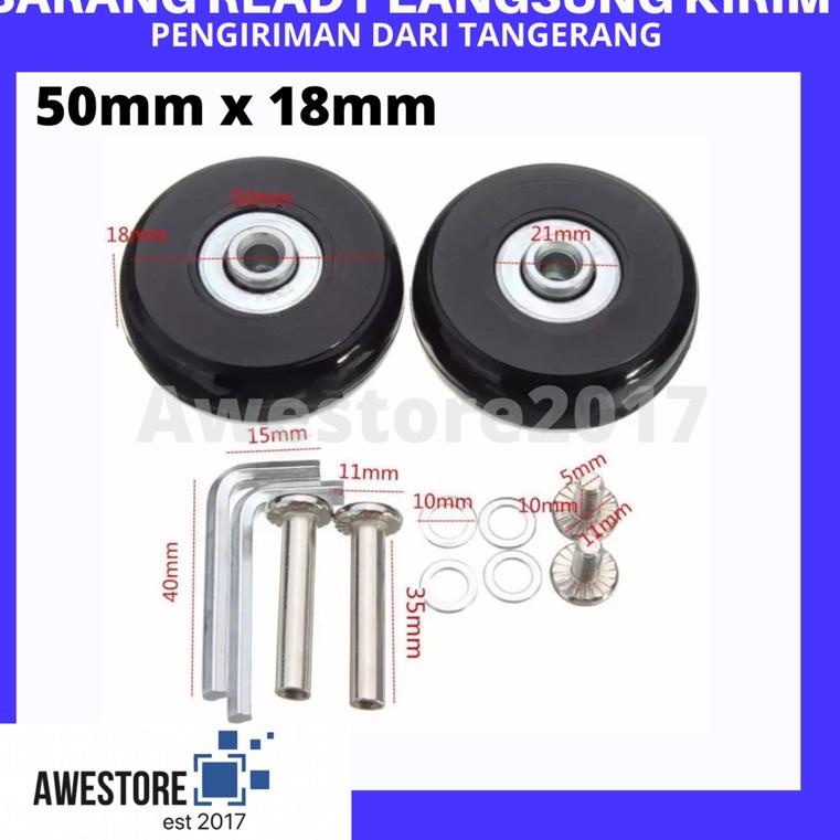 Jual Roda Koper Pengganti Luggage Rement Wheel 40 45 50 x 18 mm Wheels ...