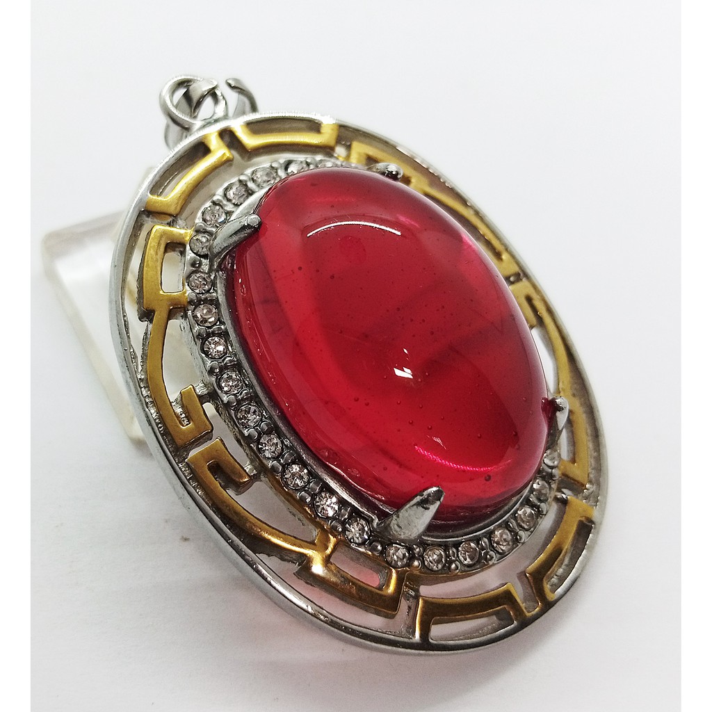 Jual Liontin Batu Akik Merah Siam Top Quality | Shopee Indonesia