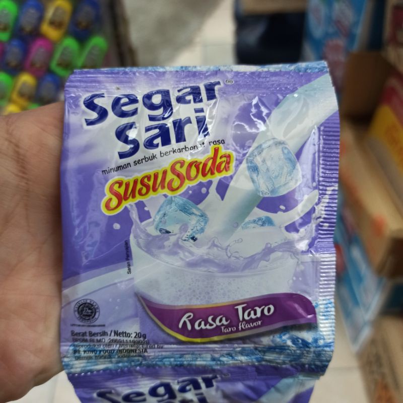 Jual Minuman Segar Sari Susu Soda 20g Taro Shopee Indonesia