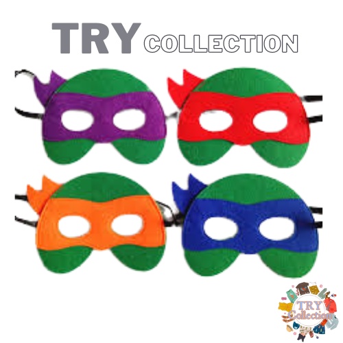 Jual Try Collection Topeng Mask Desain Superhero Ninja Turtle Bahan